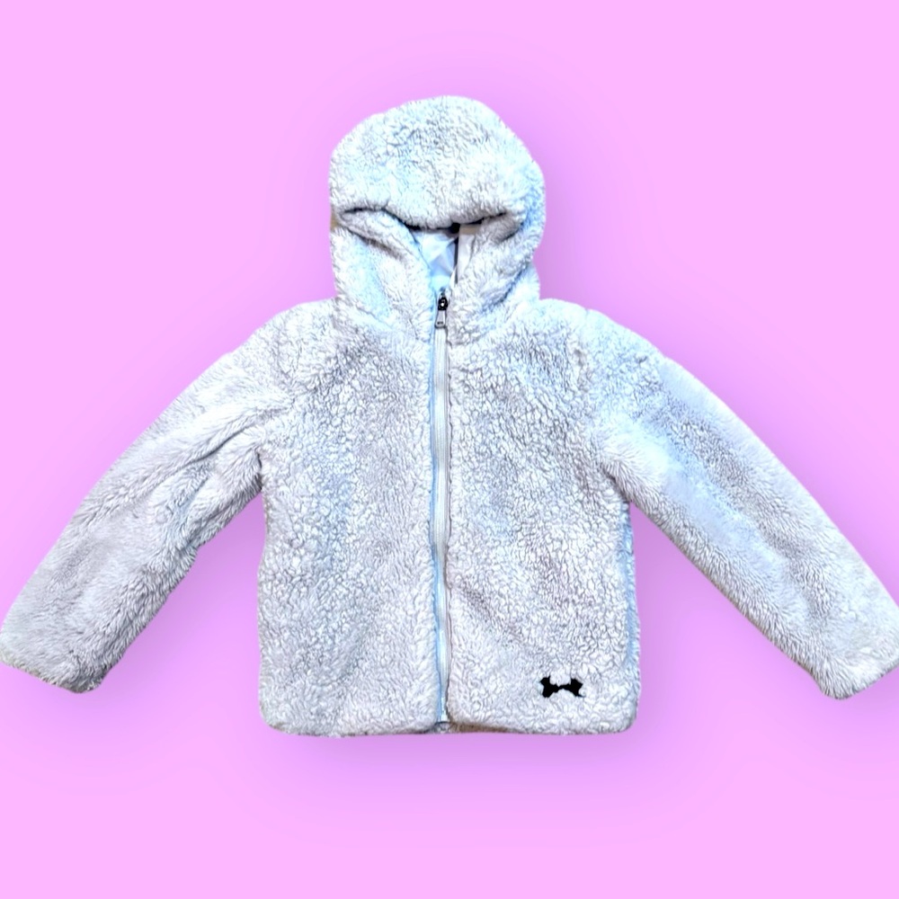 Under Armour Girls' Cozy Fleece Hoodie, Zipper Closure, size medium
